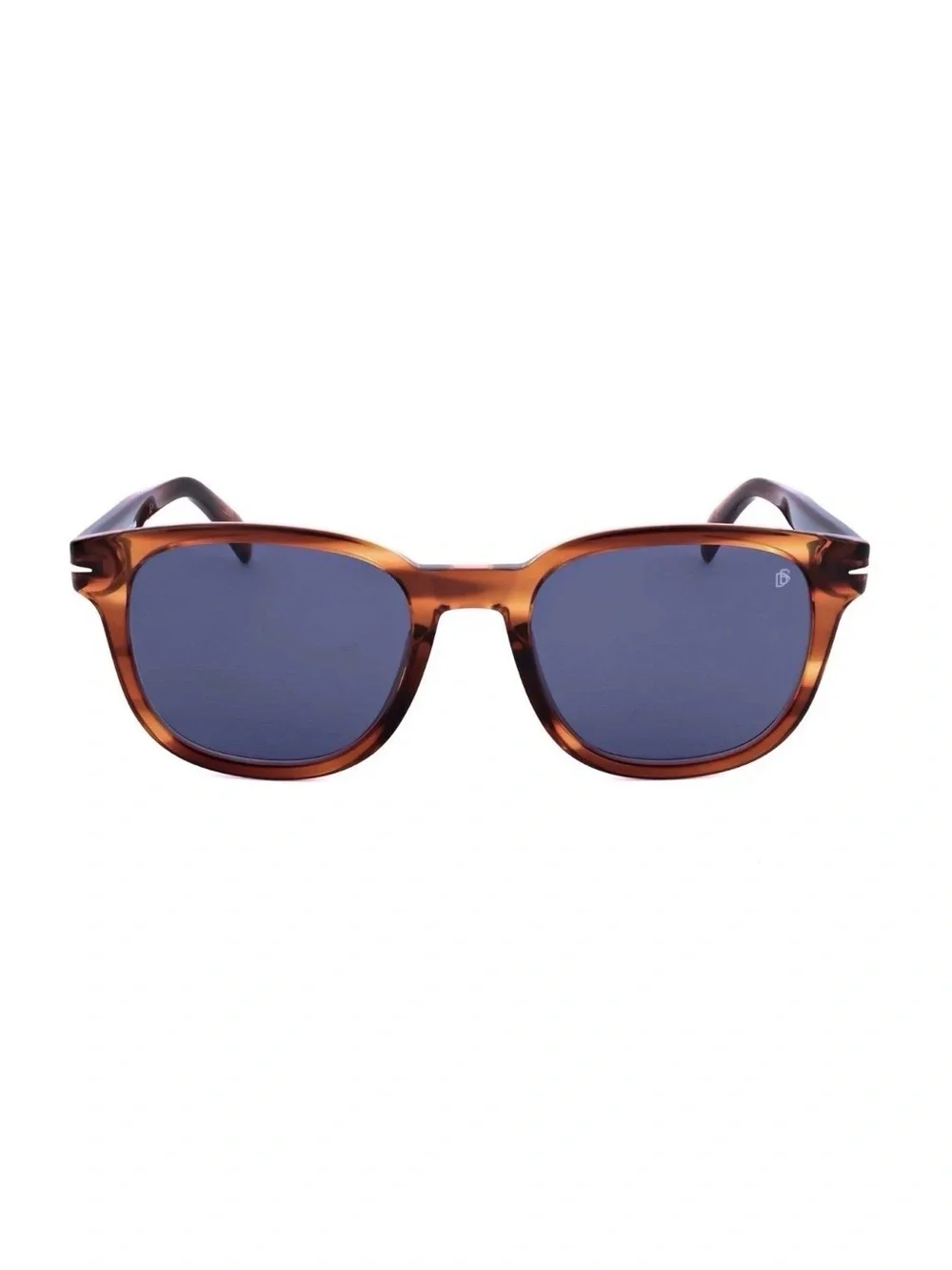 ⚡️NEW David Beckham DB1062/S EX4KU Sunglasses in Brown Horn with Blue Lenses⚡️